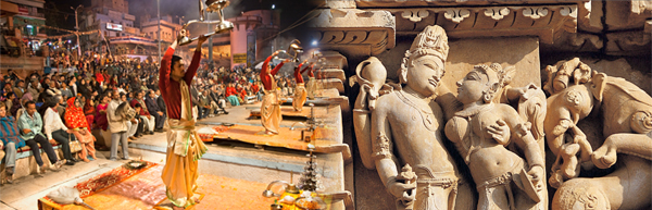 Dev Divali (C) Go India | Tempelrelief von Khajuraho © Prof. Sepp Friedhuber